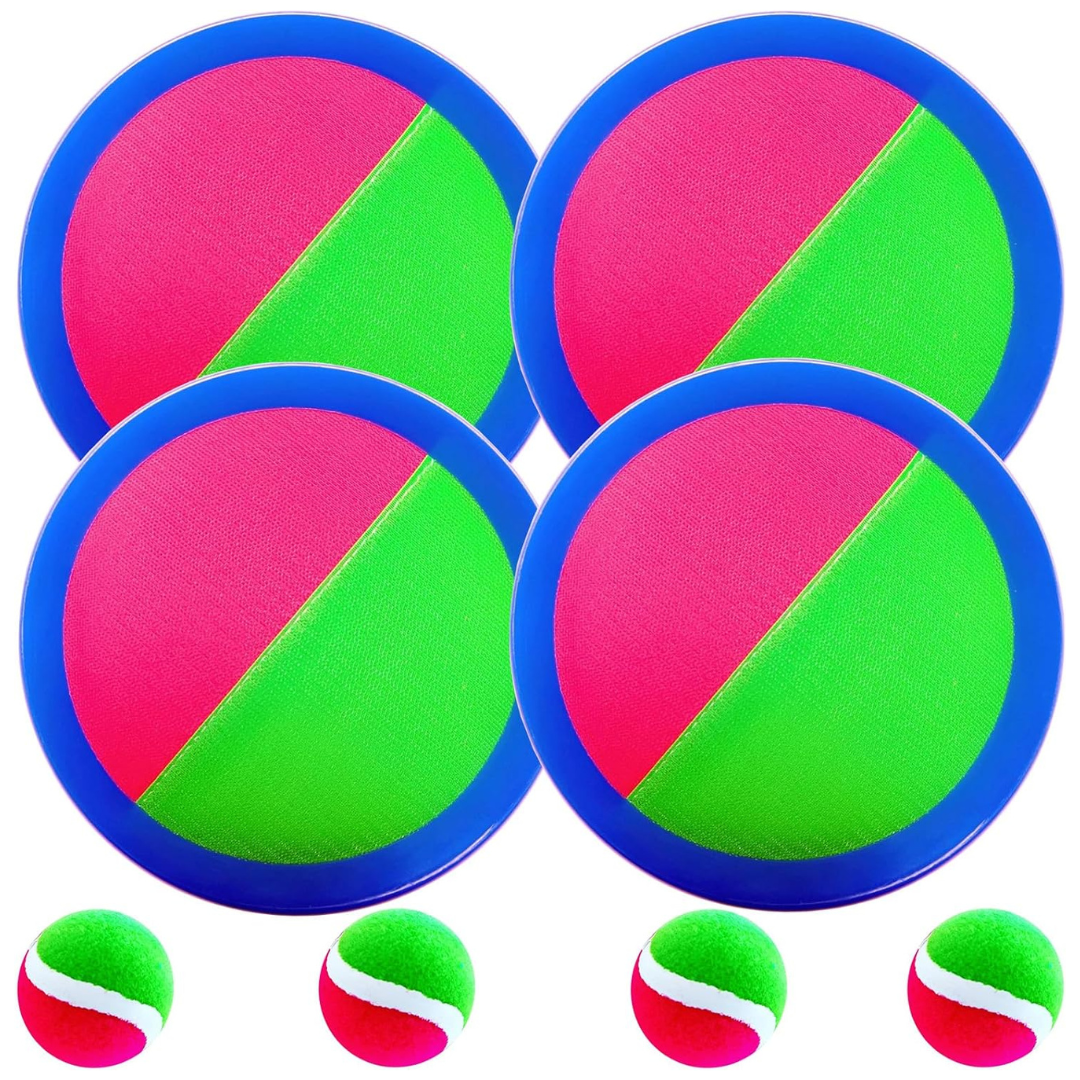 AppleRound Toss and Catch Velcro Ball Set (Hook and Loop)