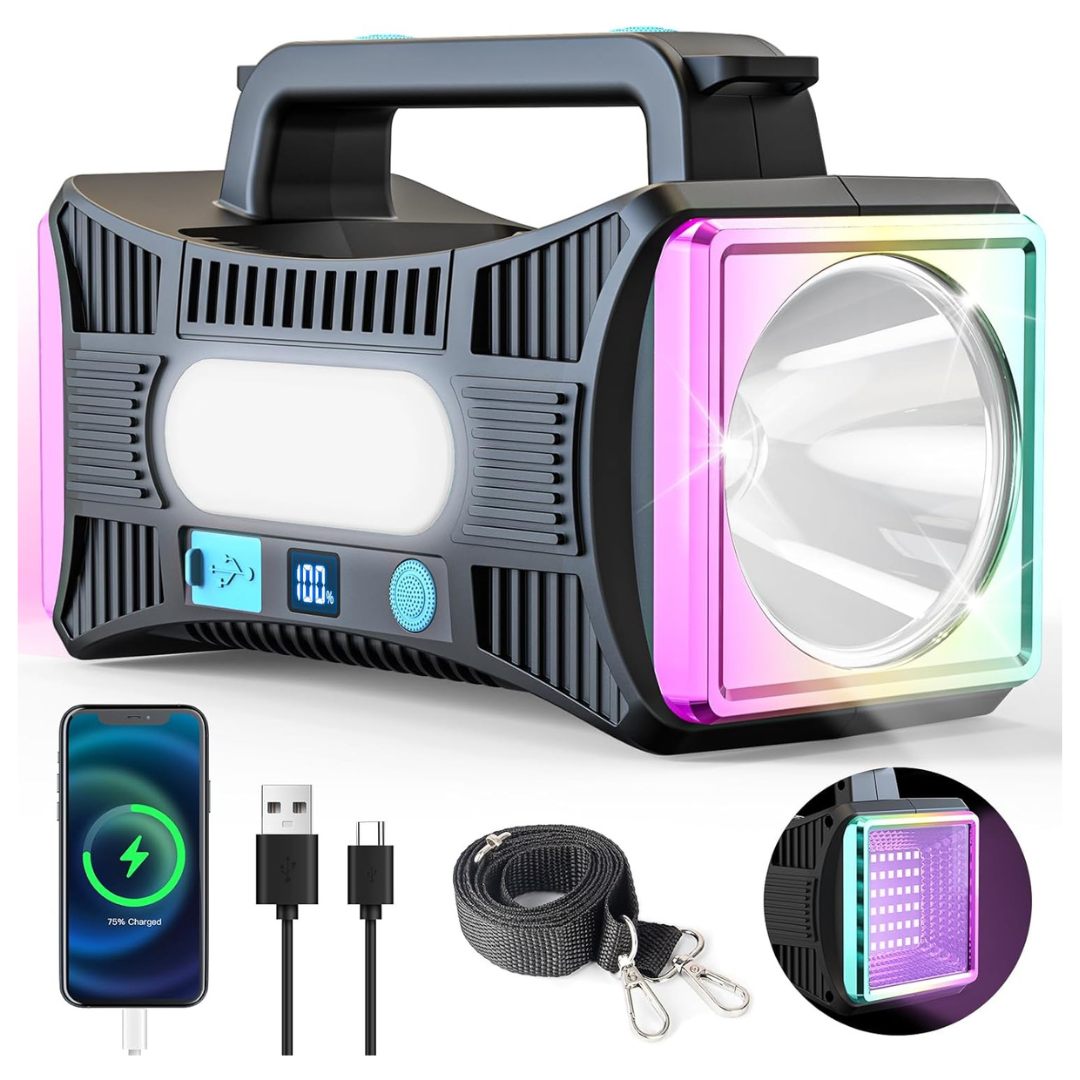 Vidome Rechargeable LED Spotlight Flashlight