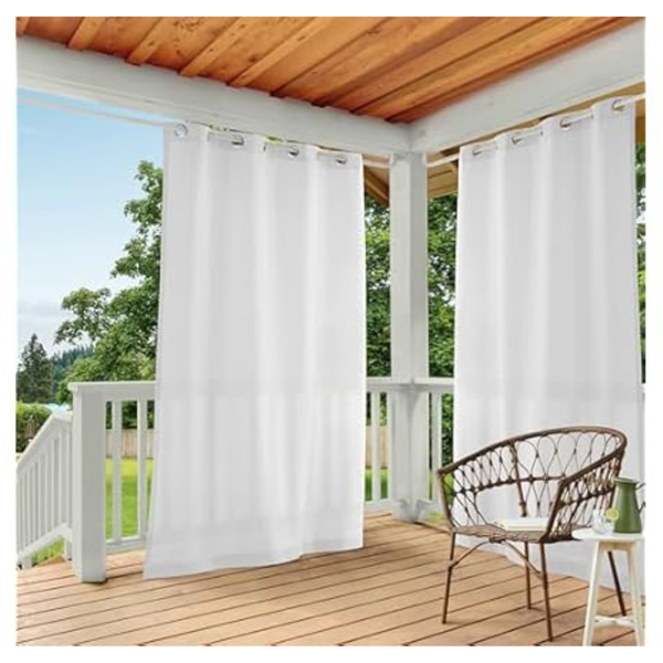 2-Pack Town & Country Basics 54" x 84" Cabana Solid Curtains (Various)
