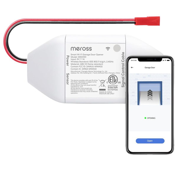 Meross Smart WiFi Garage Door Opener Remote W/ App Control