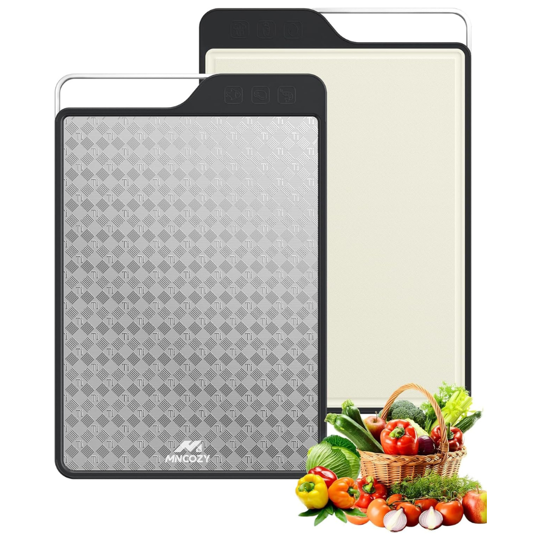 16" x 11" Double-Sided Titanium Kitchen Cutting Board