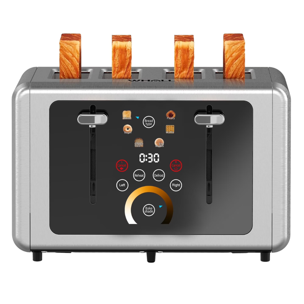 Whallultra 4 Slice Touchscreen Stainless Steel Toaster