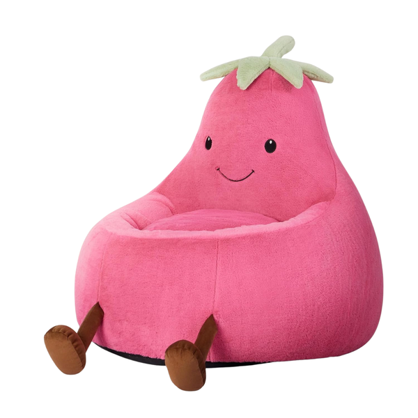 31" Kids Bean Bag Stuffed Sofa Chair W/ Faux Rabbit Fur Cover (Various)