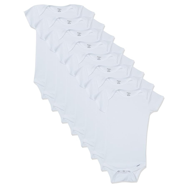 8-Pack Gerber Unisex-Baby Short Sleeve Onesies Bodysuits