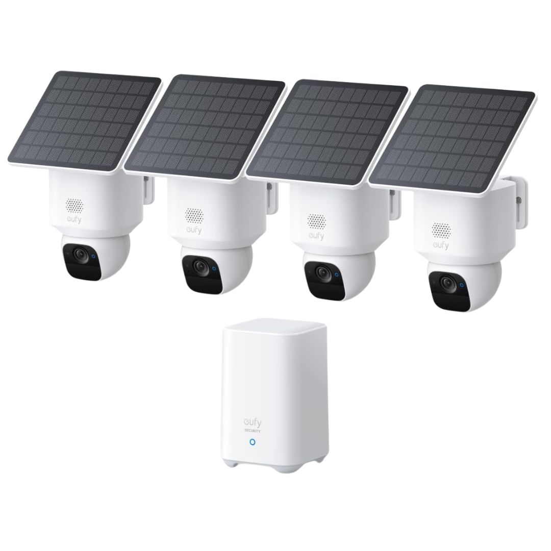 4-Pack eufy Security SoloCam E30 Wireless Outdoor Security Camera Kit
