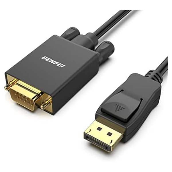 2-Pack Benfei 10ft DisplayPort Computer To VGA Monitor Cable