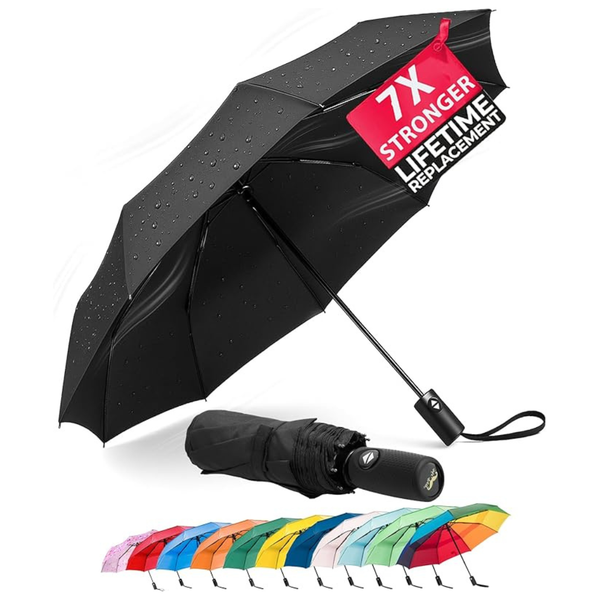 Mr. Pen Windproof Travel Automatic Compact Umbrella (Various)