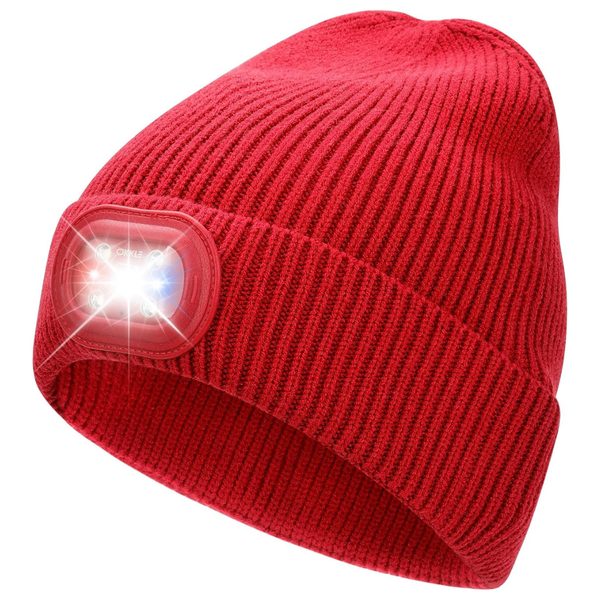 OKKLE Unisex USB Rechargeable LED Beanie With Light