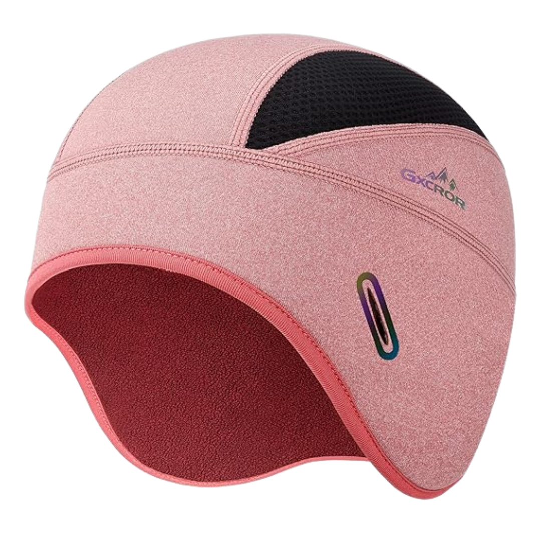 Fleece Lined Warm Cycling Cap With Glasses Holes (Various Colors)