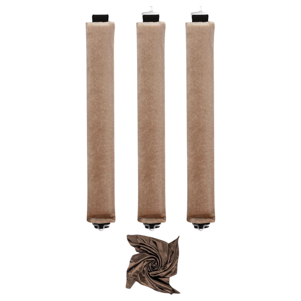 3-Pieces Nunflue Heatless Soft Hair Curlers