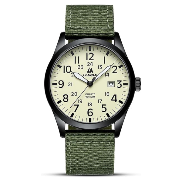 Men's Waterproof Stylish Analog Quartz Watch (Various)