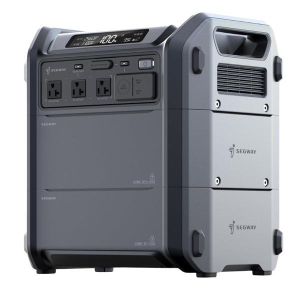 Segway Cube 2000 2048Wh LiFePO4 Portable Power Station W/ 2200W AC Outlets
