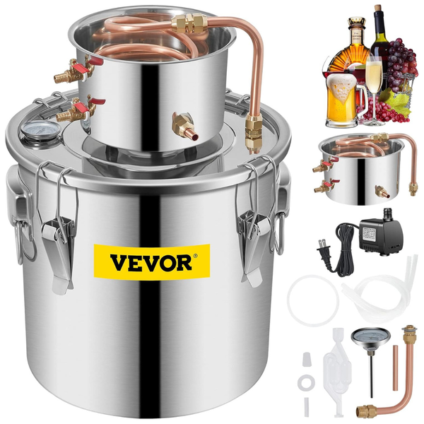 VEVOR 8 Gal 30L Stainless Steel Alcohol Still Home Distiller Kit