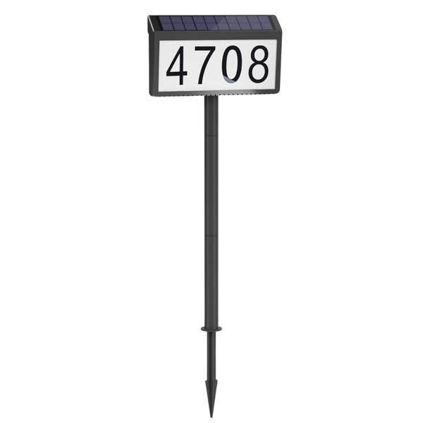 MAXvolador Solar Powered Address Sign House Plaque