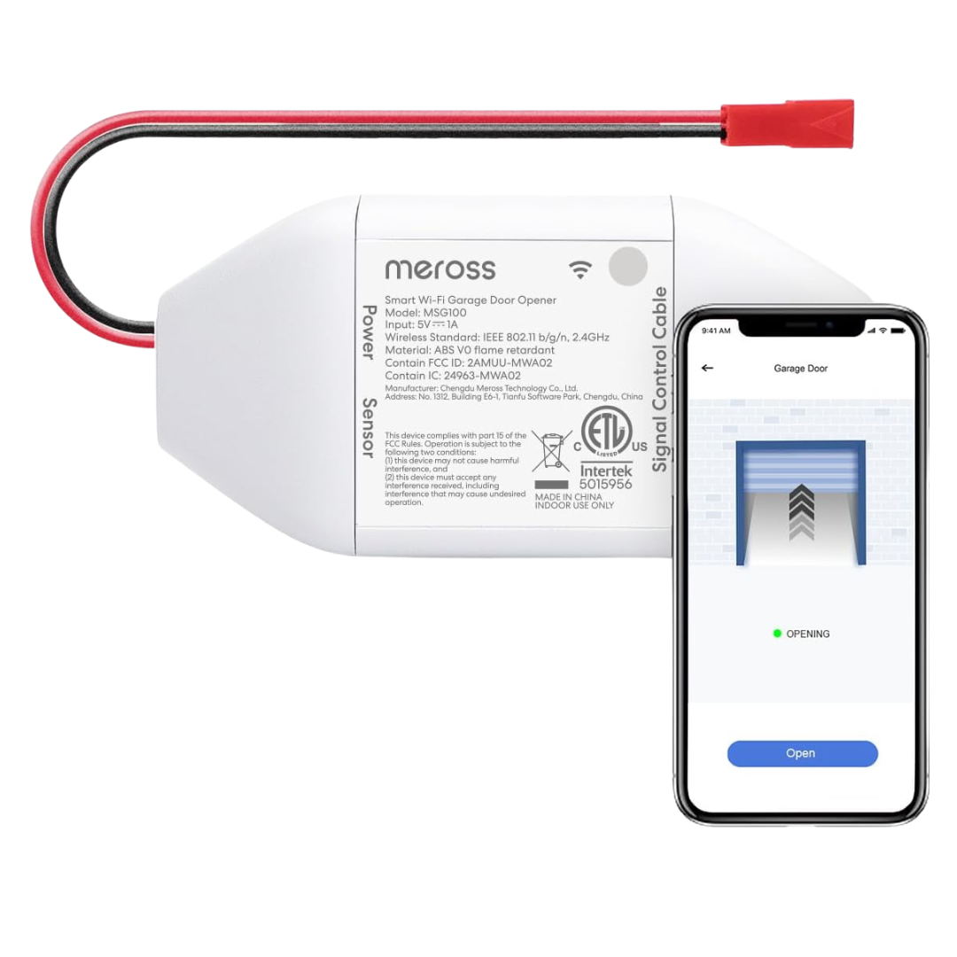 Meross Smart WiFi Garage Door Opener Remote W/ App Control