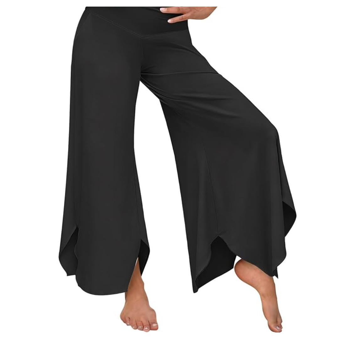 Women's Flowy Wide Leg High Waisted Palazzo Pants