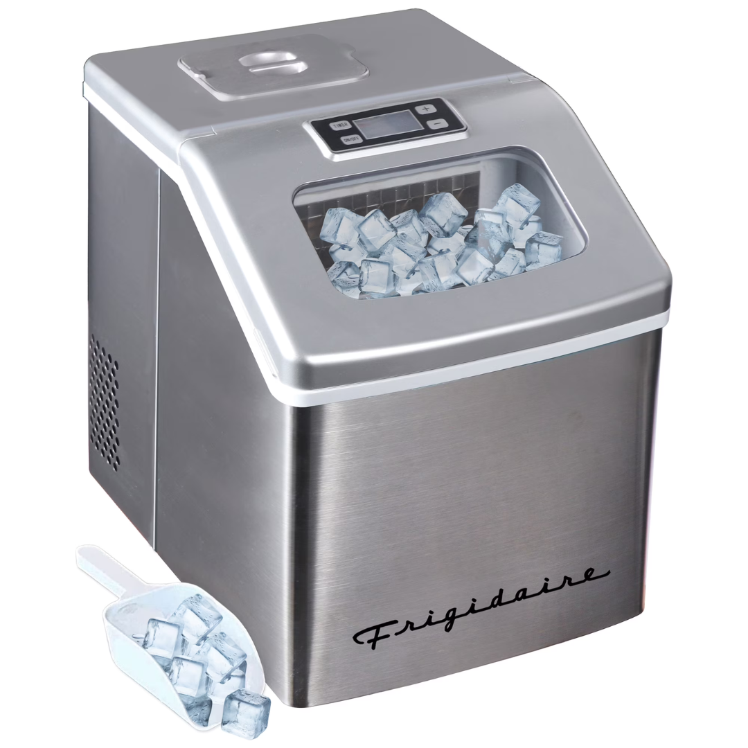 Frigidaire 40 Lbs Extra Large Stainless Steel Clear Ice Maker