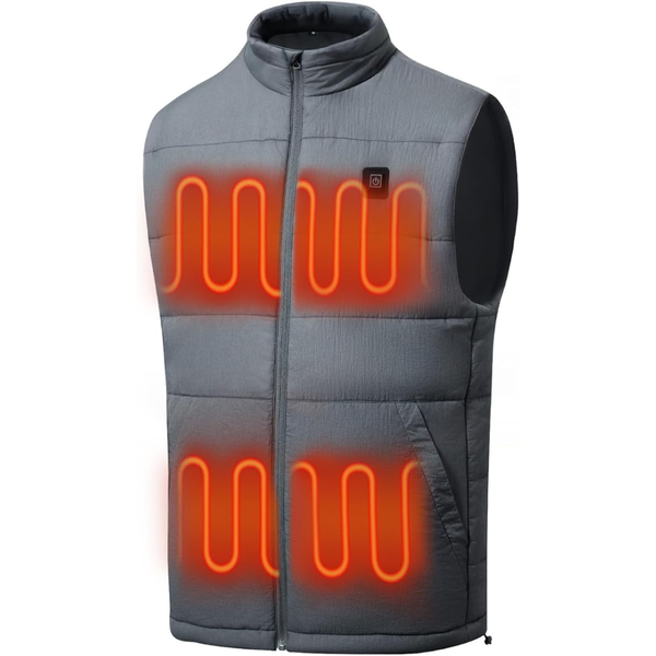 Men's Electric Water-resistant USB Rechargeable Heating Vests