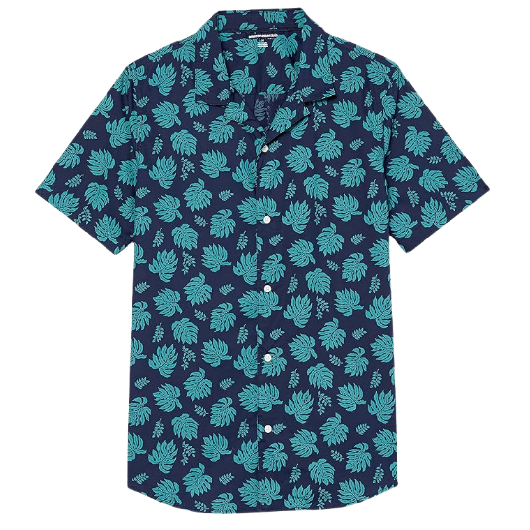 Amazon Essentials Men's Cotton Resort Slim-Fit Shirt