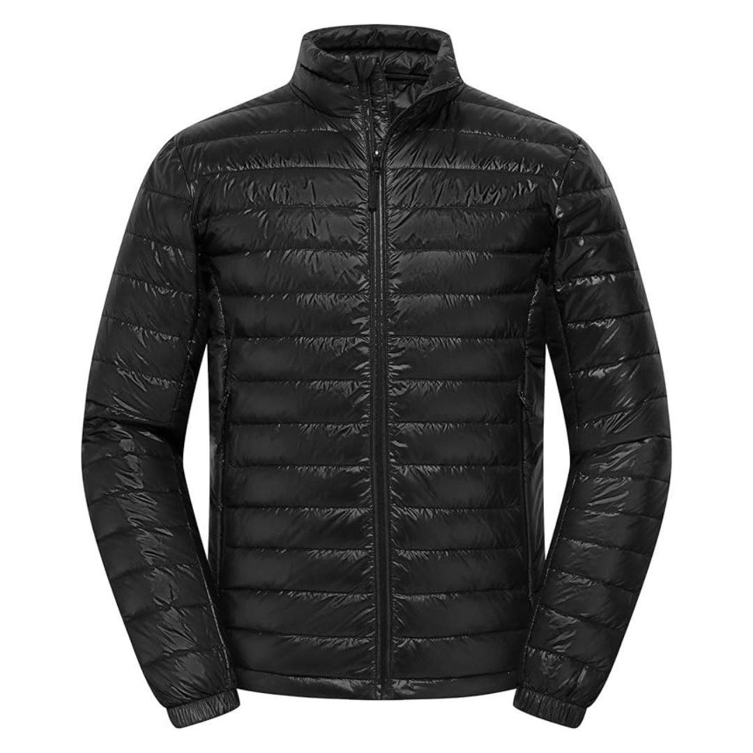 Men's Lightweight Puffer Winter Jacket Coat W/ Pockets