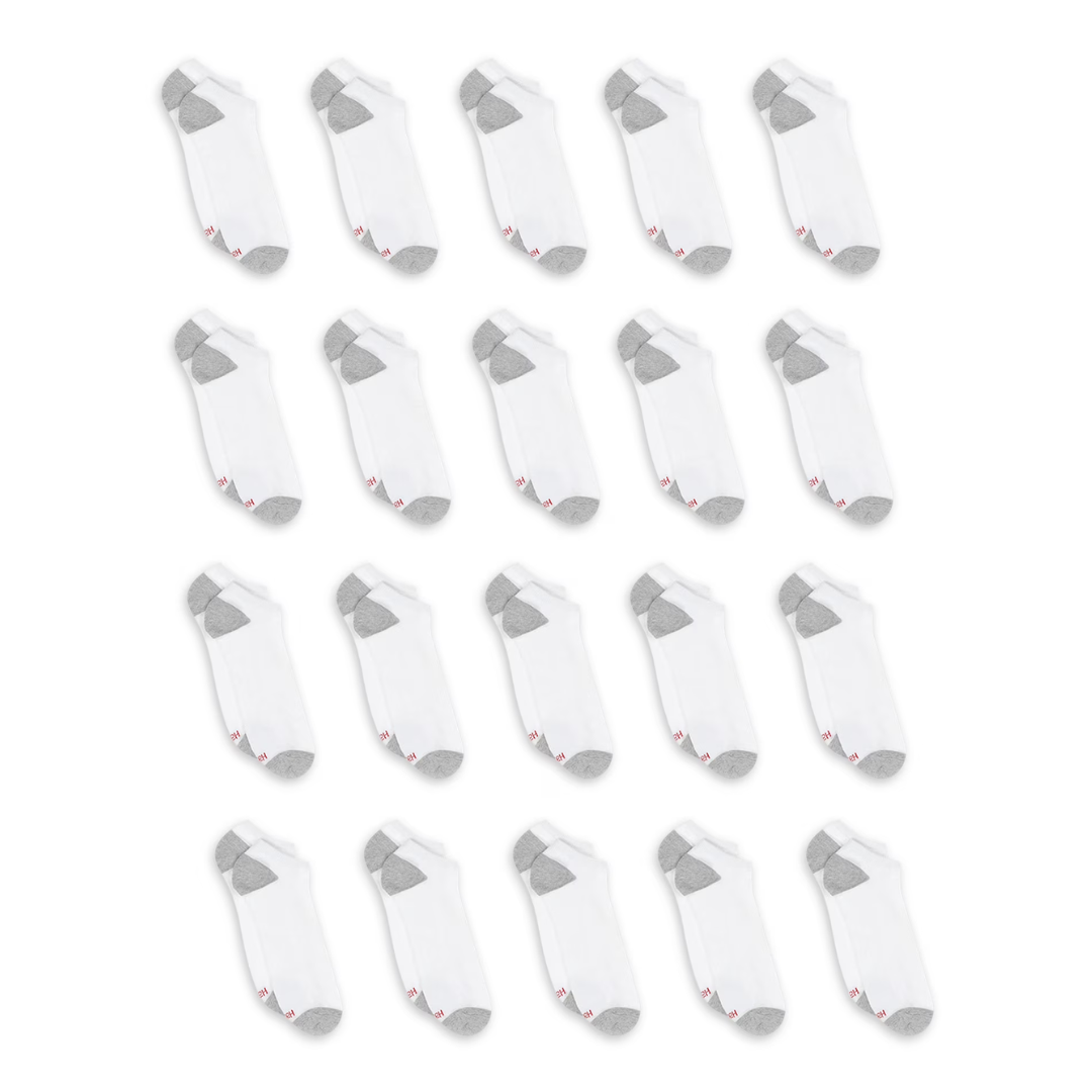 20-Pack Hanes Men's Comfort Super Value Socks (2 Colors)