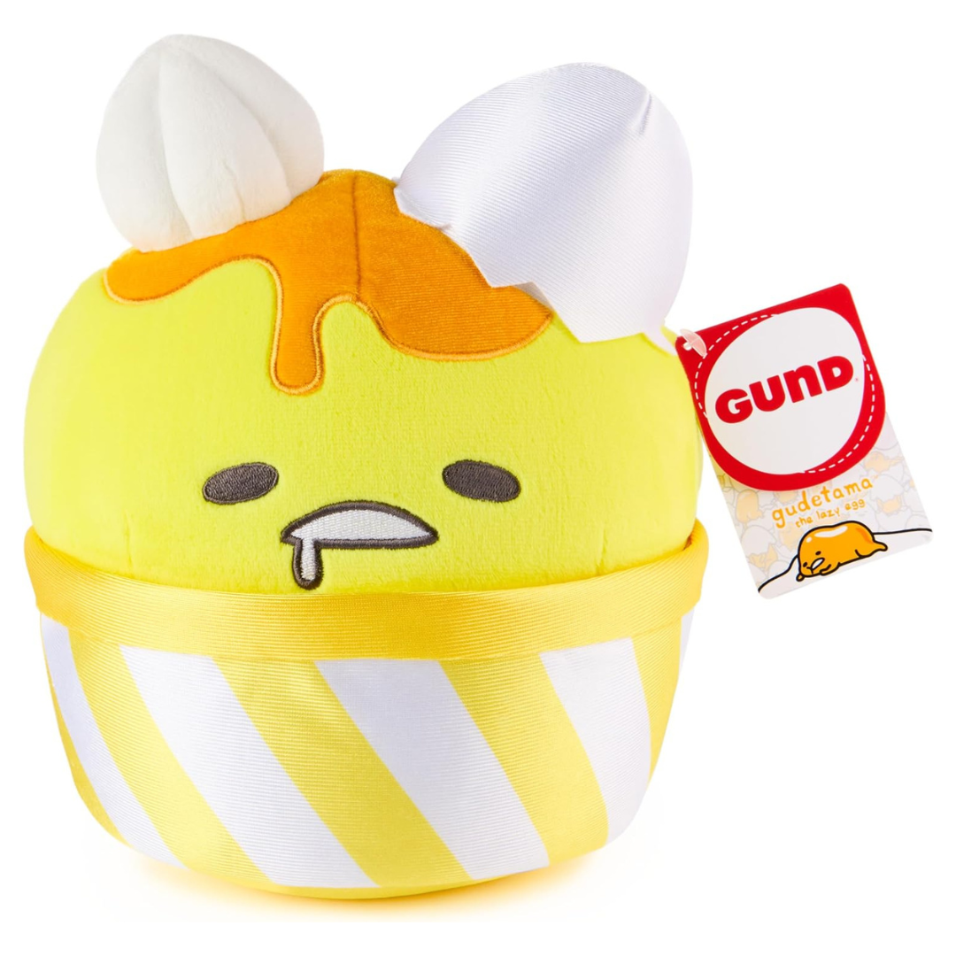 9" Gund Sanrio Gudetama Ice Cream Cup Plush