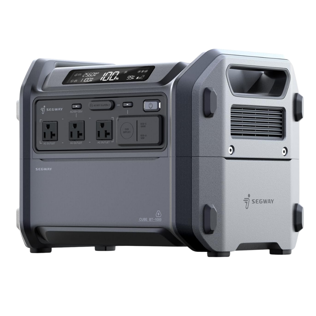 Segway Cube 1000 2200W 1024Wh LiFePO4 Portable Solar Power Station