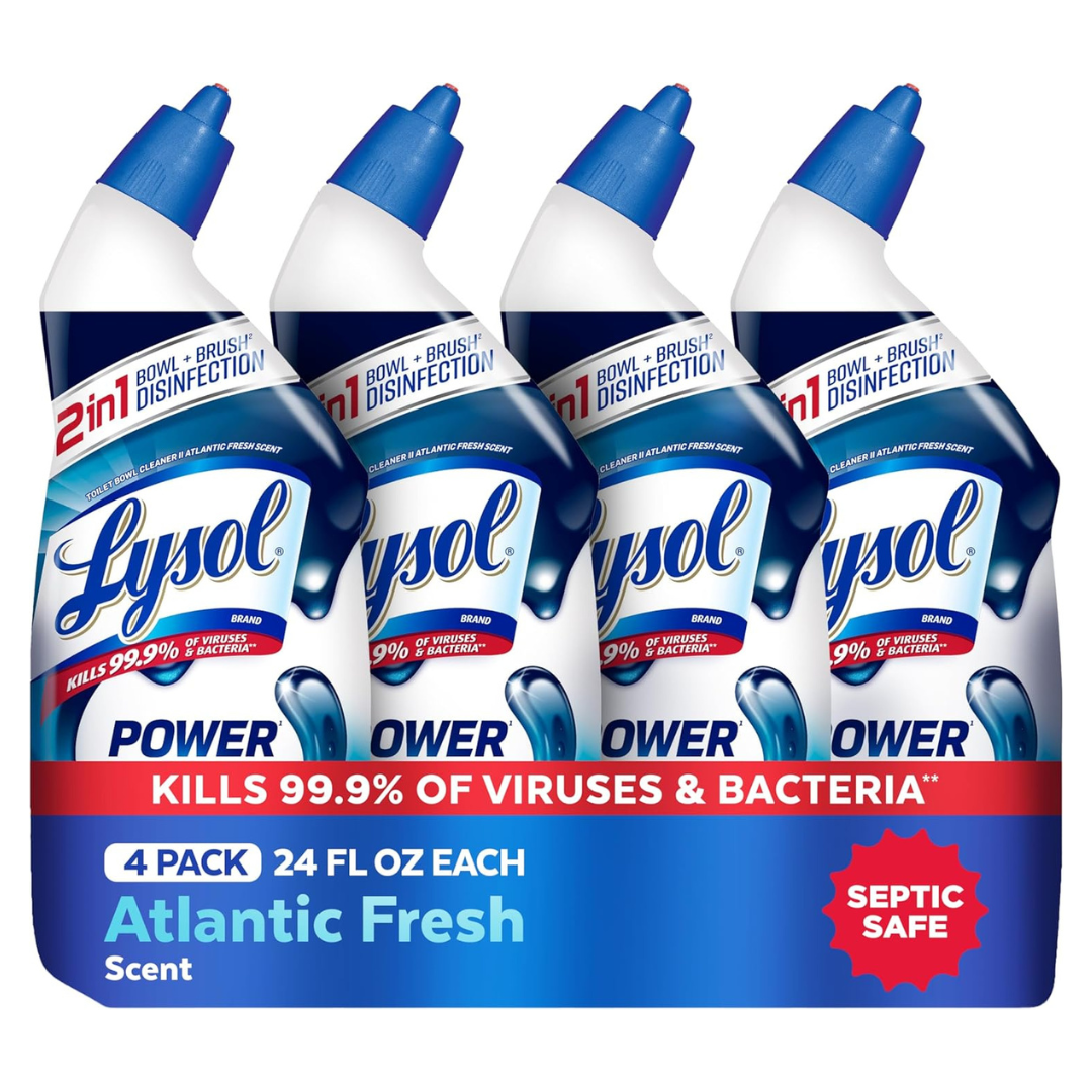 4-Count 24-Oz Lysol Toilet Bowl Cleaner Clinging Gel
