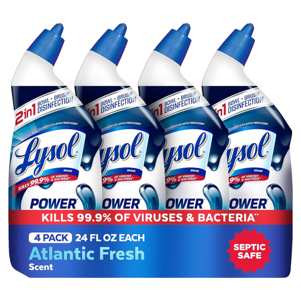 4-Count 24-Oz Lysol Toilet Bowl Cleaner Clinging Gel