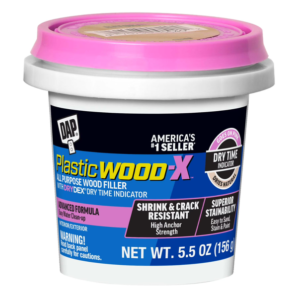 5.5-Oz DAP Plastic Wood-X All Purpose Wood Filler W/ DryDex Dry Time Indicator