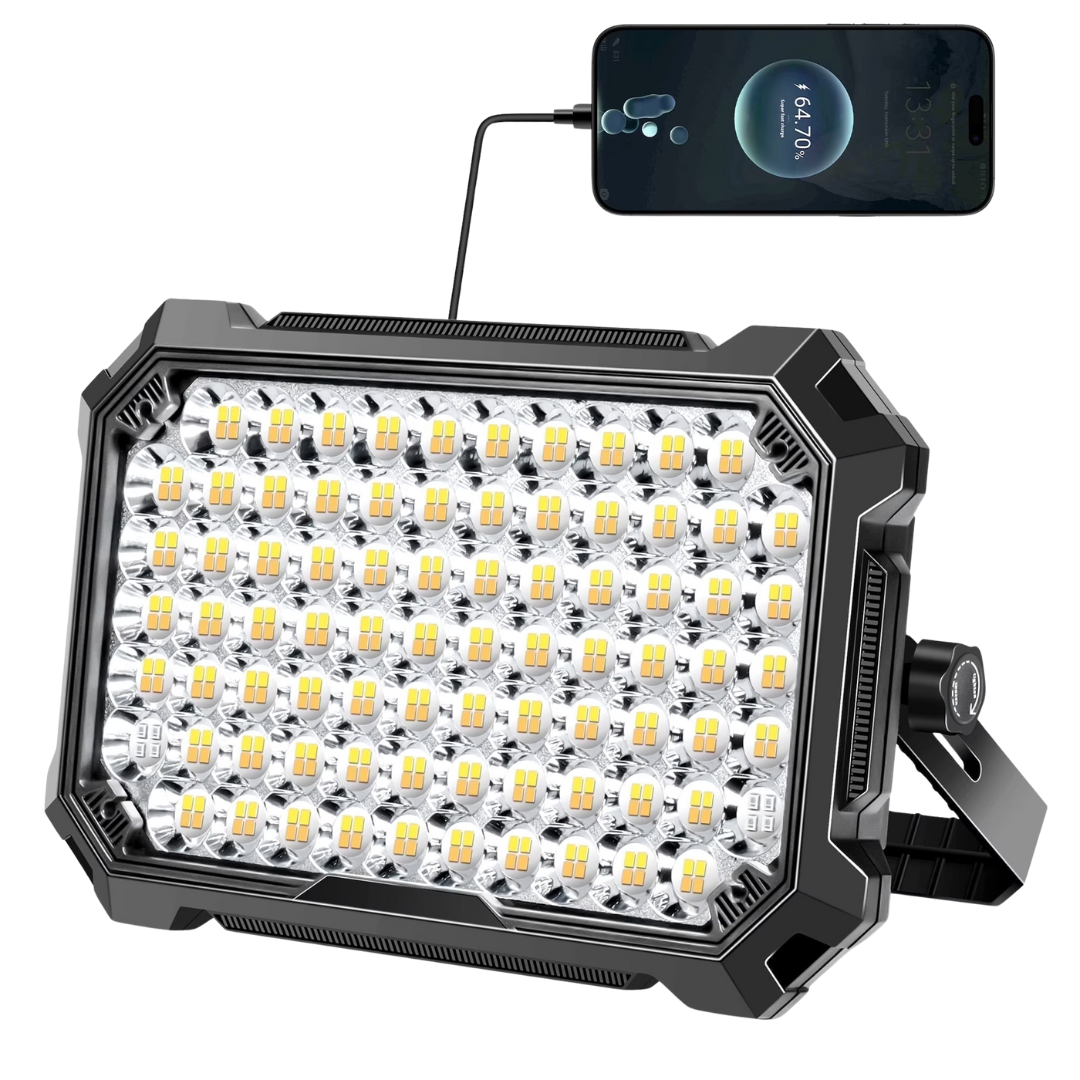 COSJM Portable Magnetic 320 LED Rechargeable 10,000 Lumen Work Light