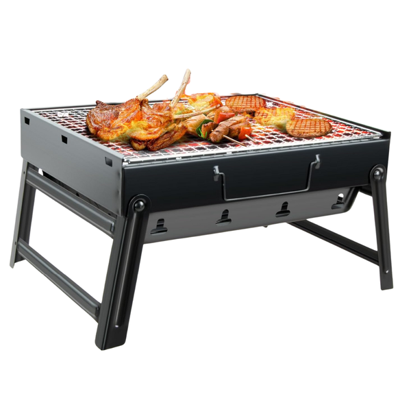 Portable Folding Charcoal Barbecue Grill Tabletop