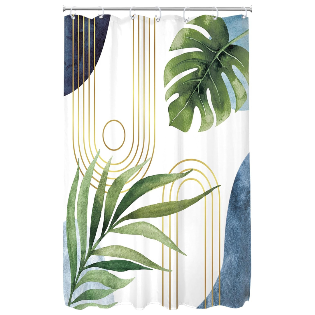 48"W x 72"L Mid Century Modern Abstract Shower Curtain