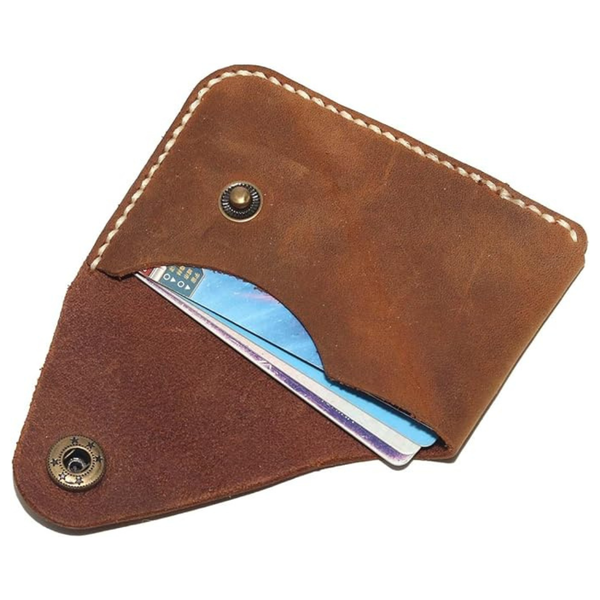 Minimalist Compact Handmade Leather Card Holder Wallet