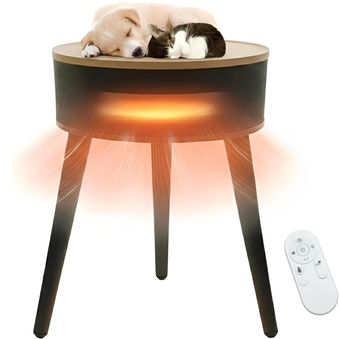 SageNest 1500W PTC Ceramic Space Heater Side Table