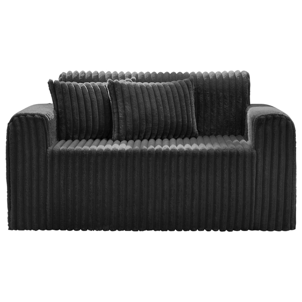 2-Seater Sofa Loveseat With Foam & Removable Cover