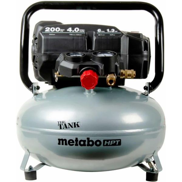 Metabo HPT The Tank 6-Gallon Portable Electric 200 PSI Pancake Air Compressor