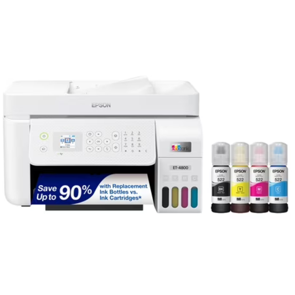 Epson EcoTank ET-4800 Wireless Monochrome Inkjet 4-in-1 Printer