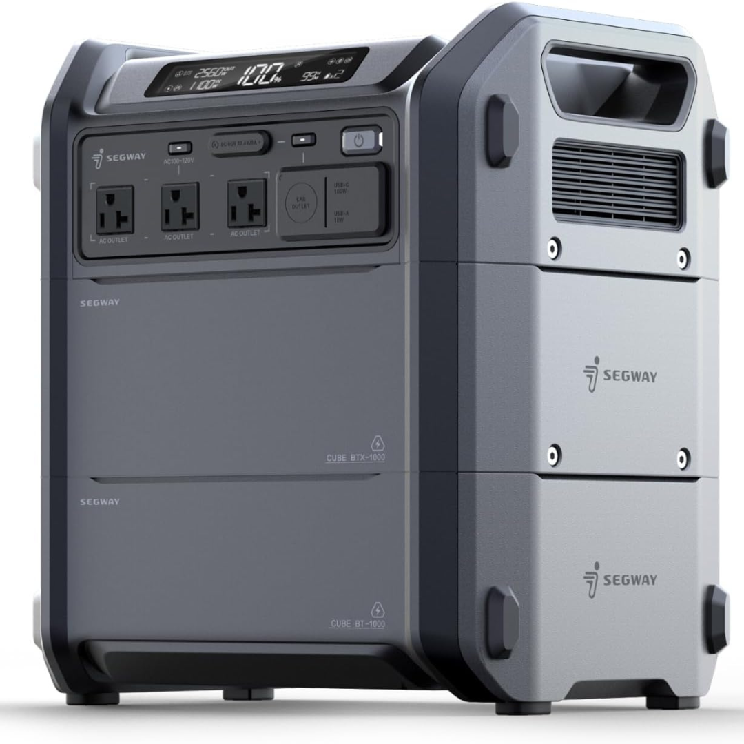 Segway Cube 2000 2048Wh LiFePO4 Portable Power Station w/ 2200W AC Outlets