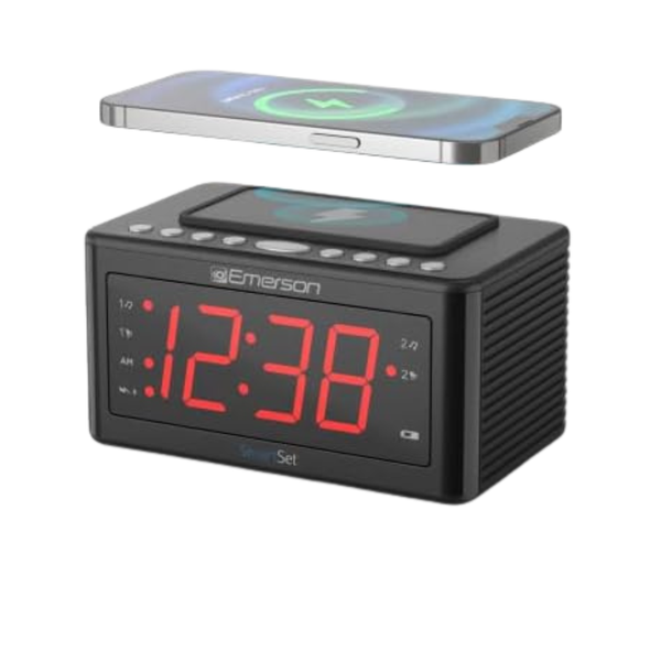 Emerson CKSW0555 Wireless Charging Alarm Clock