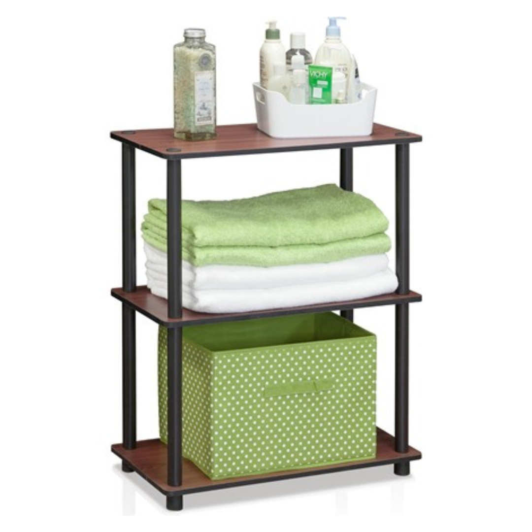 Furinno Turn-N-Tube 3-Tier Compact Multipurpose Shelf Display Rack