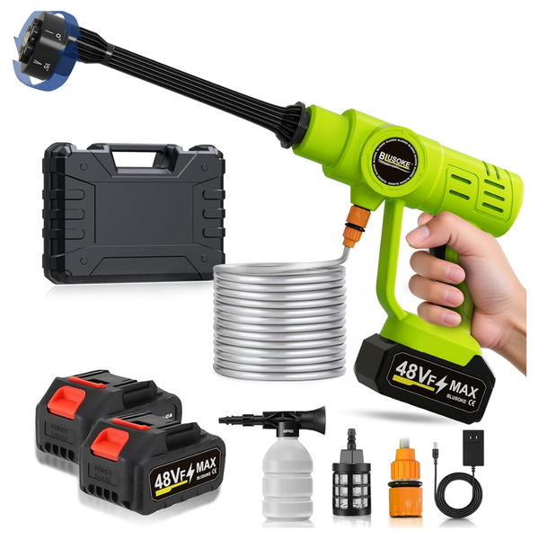 Cordless Pressure Washer With 48 V 3.0 Ah Dual Batteries