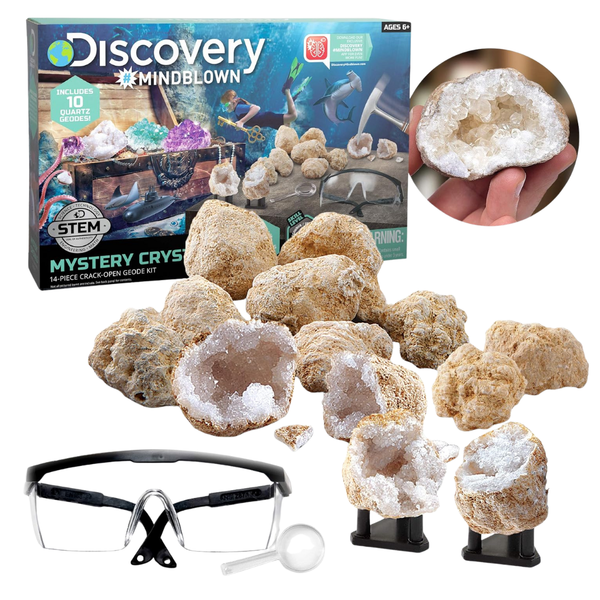 10 Quartz Discovery Mystery Geode Crystal Science Kit