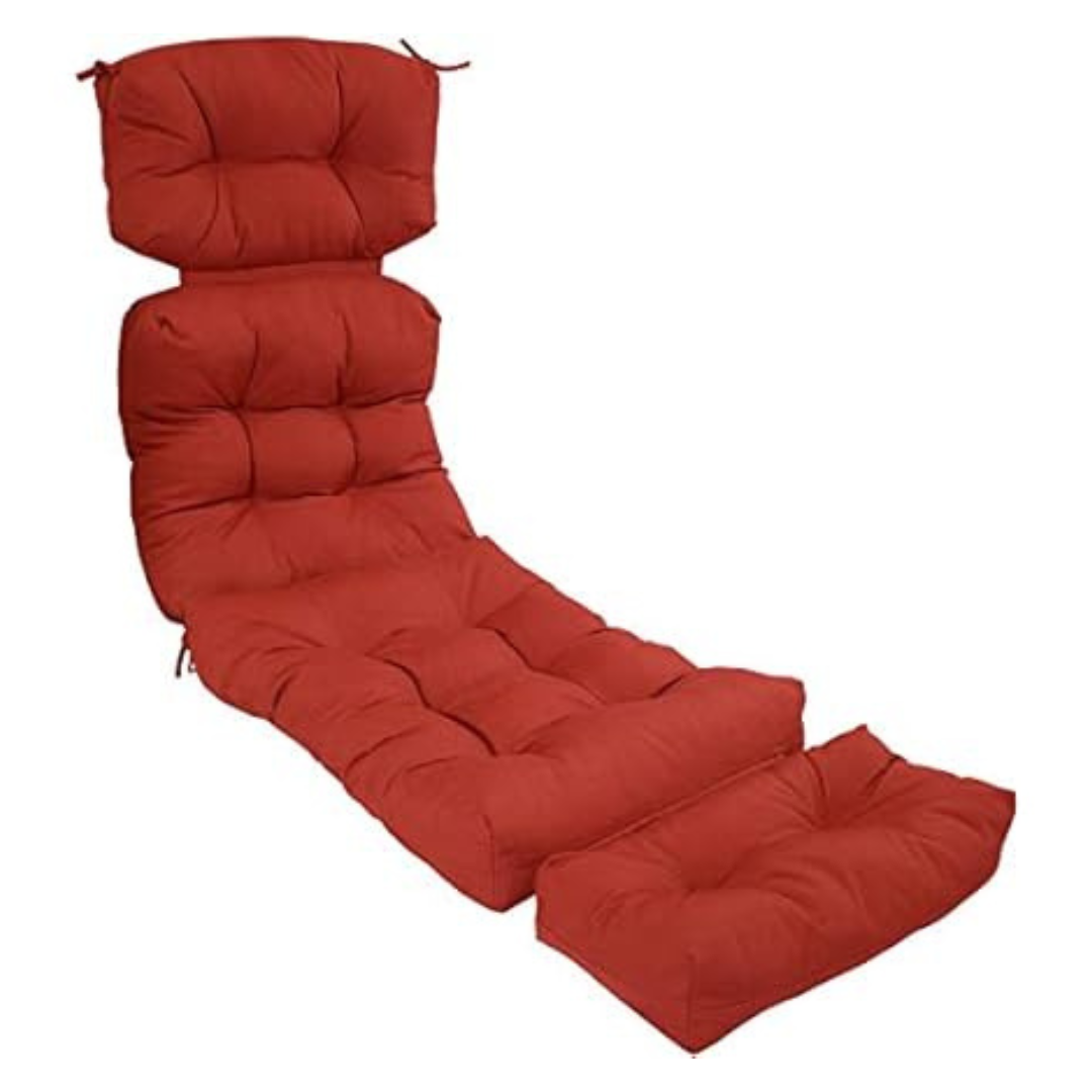 Sunnydaze 23" x 75" Olefin Tufted Chaise Lounge Chair Cushion
