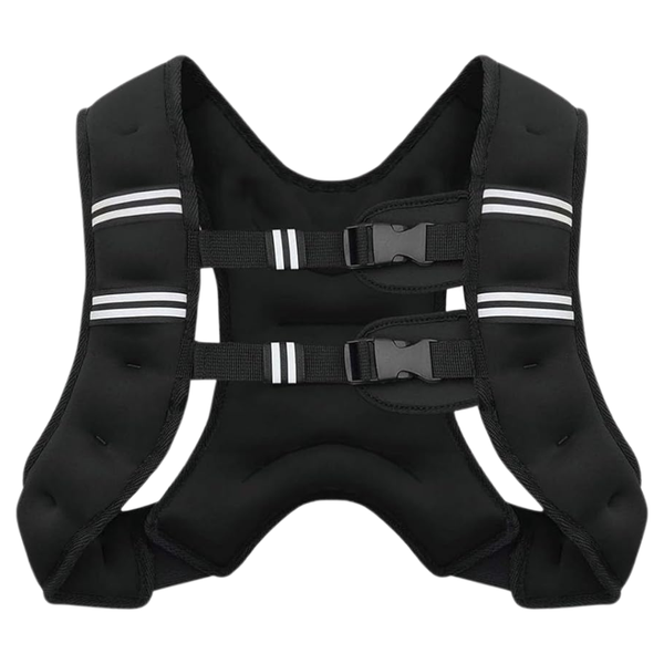 Unisex 12 lb Adjustable Weighted Vest With Reflective Stripes