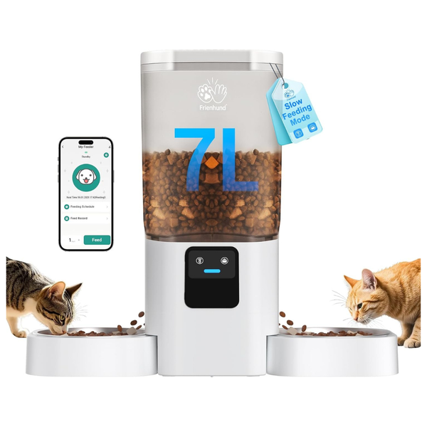 Frienhund Dual Automatic Pet Feeder With APP Control & 5G WiFi