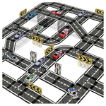 Magnetic Building Blocks STEM Tiles Road Set With Pullback Car