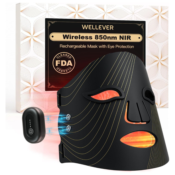 Wellever Wireless LED Red Light Therapy Mask For Face
