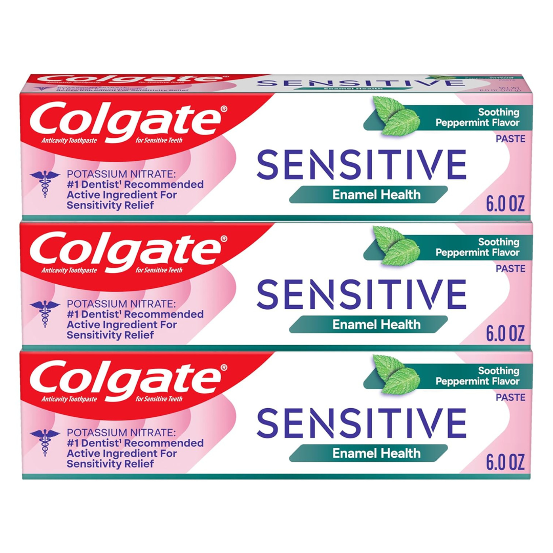 3-Pack 6oz Colgate Sensitive Enamel Health Toothpaste