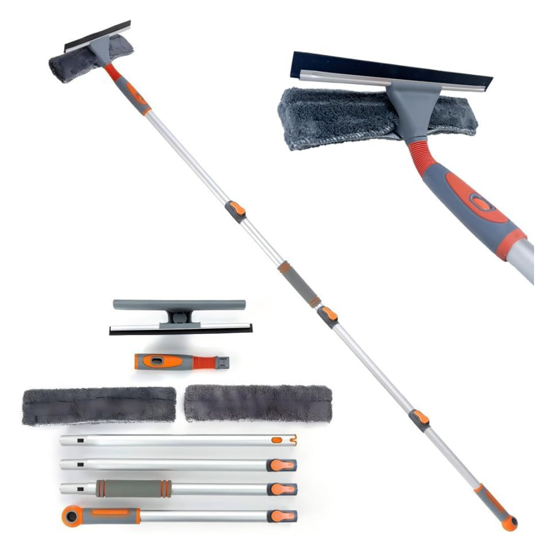 62" Lomida Telescopic Window/Shower Squeegee Cleaner W/ Extension Pole